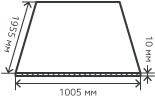 Лист нержавеющий  10х1005х1955 мм.  20Х13 горячекатаный,  матовый