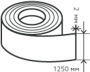 Рулон нержавеющий 2х1250 мм.  AISI 430 (12Х17) холоднокатаный,  шлифованный